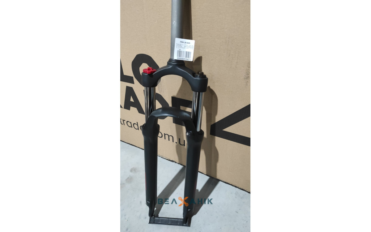 Вилка амортизаційна 26" 1 1/8" LIANJI LJ710L Formula F-1 AL AM DD 100 мм темно-сріблястий мат