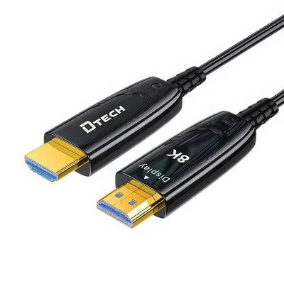 Відео-кабель Dtech (DT-HOF8020) HDMI (тато) - HDMI (тато) 2.1v 20m Black