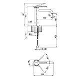 Смеситель для раковины Qtap Robin QTROB1060102K Black Chrome, фото 3