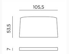 Подушка для лавки Grigio Sunbrella Nardi, фото 2