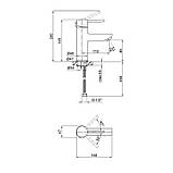 Смеситель для раковины Qtap Spring QTSPRCRM001 Chrome, фото 3