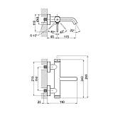 Смеситель для ванны Qtap Robin QTROB3060102K Black Chrome, фото 3