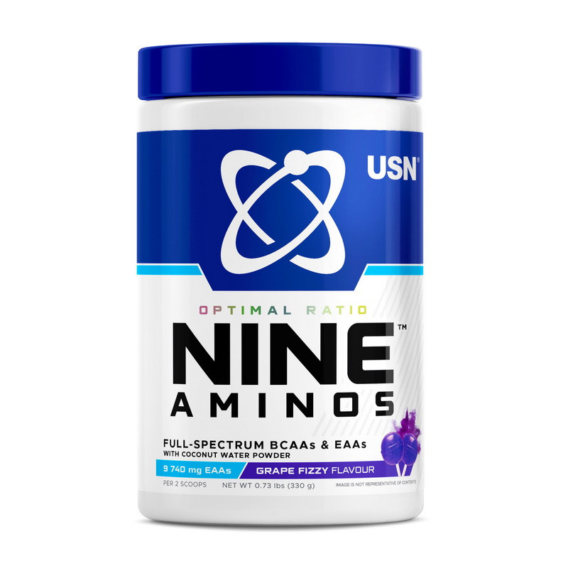 Nine Aminos (330 g, grape fizzy), фото 1