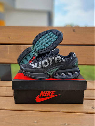 Чоловічі Кросівки Nike Air Max DN x Supreme Black / Найк Аїр Макс ДН Супрім Чорні, фото 1