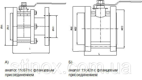 Кран кульовий фланцевий КШ-100 ЕТОН (11с67п) Ду100 - фото 3 - id-p428861783