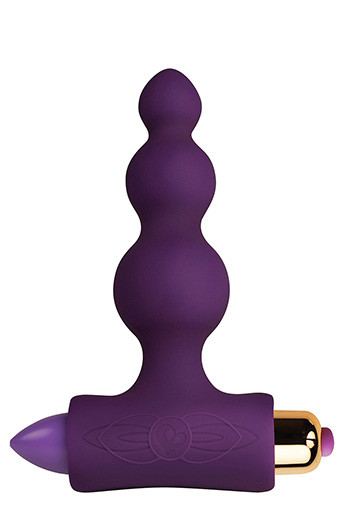 Рельєфний анальний стимулятор Rocks-Off Petite Sensations Bubbles Purple