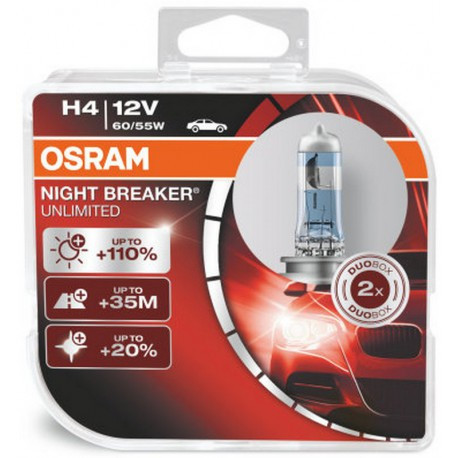 Osram Night Breaker UNLIMITED +110% H4 - фото 1 - id-p25765042