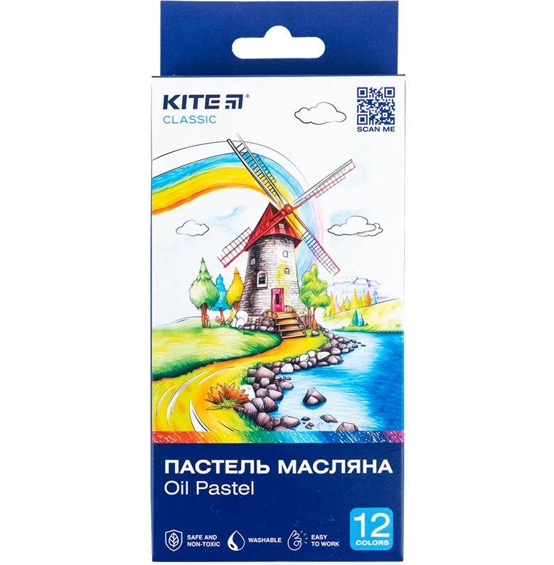 Крейда масляна Kite Classic 12 кол