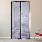 Москітна сітка Magic Mesh 210х100 см, Магнітна сітка-штора для захисту від комах, Москітна сітка-двер, фото 5