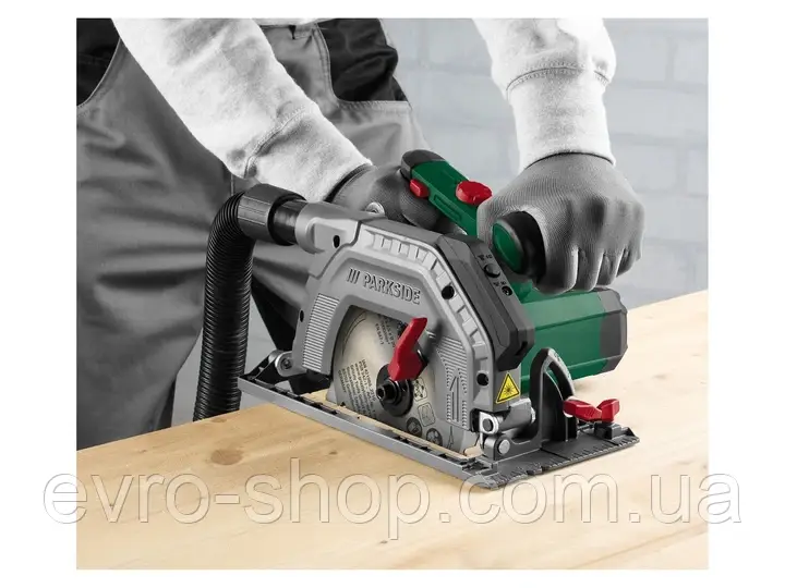 Ручна циркулярна дискова пила (циркулярка) Parkside PHKS 1350 D3, фото 1