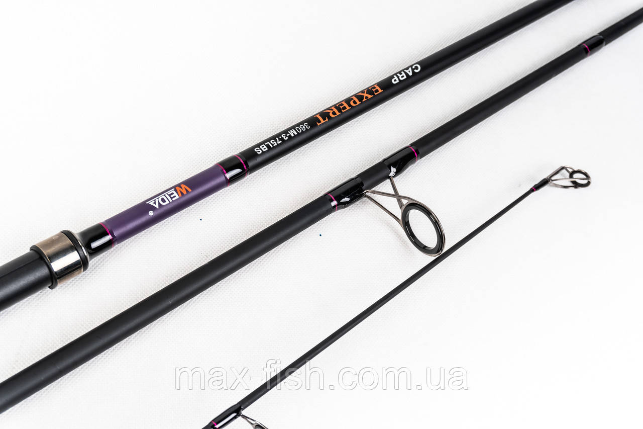 Карпове вудлище Weida Carp Expert 3,90м 3.75LBs Carbon кільце 50мм, фото 1