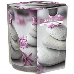 Ароматична свічка в скляному стакані Bispol Сад СПА (SN 72s-22)