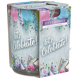 Ароматична свічка в скляному стакані Bispol Let`s celebrate (SN 72s-49)