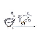 Змішувач для ванни Lidz Latwa 005 з поворотним виливом (з душовим гарнітуром) (k35) LDLAT005WHI45425 White, фото 8