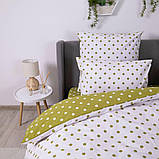 Комплект постільної білизни "ТЕП" полуторний (Olive Dots, 70x70), фото 7