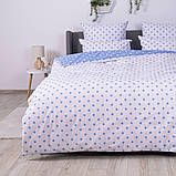 Комплект постільної білизни ТЕП "Happy Sleep" євро (Light Blue Dots, 50x70), фото 7