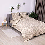 Комплект постільної білизни ТЕП "Soft dreams" полуторний (Beige and White, 70x70), фото 4