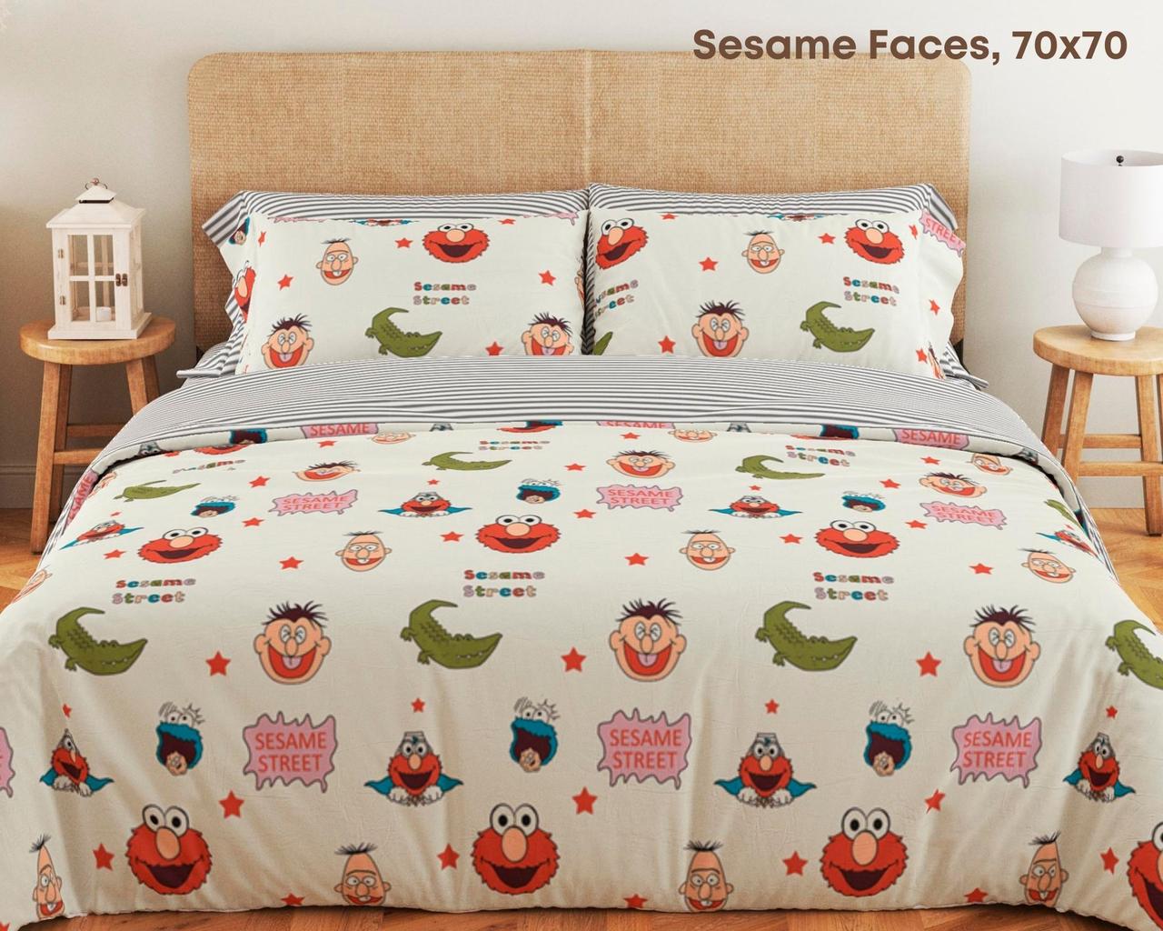 Комплект постільної білизни ТЕП "Soft dreams" полуторний (Sesame Faces, 70x70)