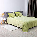 Покривало ТЕП "VELOUR" 240*260 см 1шт  (Салатовий/Ромб прямий), фото 8