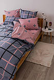 Комплект постільної білизни ТЕП "Happy Sleep" сімейний (331 PINCKY LINE, 50x70), фото 6