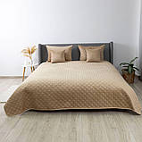 Покривало ТЕП "VELOUR" 180*240 см 1шт  (Золотий беж/Ромб круглий), фото 6