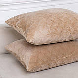Подушка декоративна "VELURE" 50*70 см (650г) (Золотий беж), фото 6