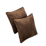 Подушка декоративна "VELURE" 40*40 см (350 г) (256 коричневий), фото 6