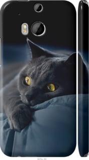 Чохол на HTC One M8 dual sim Димчастий кіт "825m-55-5939", фото 1