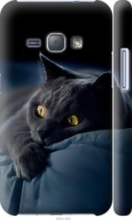 Чохол на Samsung Galaxy J1 (2016) Duos J120H Димчастий кіт "825c-262-5939", фото 1