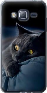 Чохол на Samsung Galaxy J3 Duos (2016) J320H Димчастий кіт "825t-265-5939", фото 1