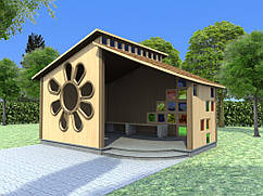 Павільйони для дитячих садків "Мрія" Квіточка з віконцями