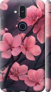 Чохол на Nokia 8.1 Пурпурова сакура "6075m-1620-5939"