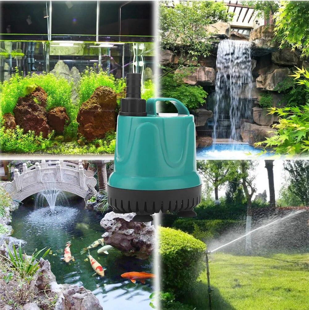 Заглибний насос для ставка, фонтана, водоспаду 40 W, 1500 літрів на годину, підіймання 2,2 метра, "Seven Master", фото 1