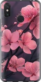 Чохол на Xiaomi Mi Max 3 Пурпуровий сакура "6075t-1534-5939"