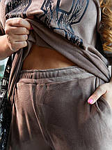 Елегантний жіночий костюм, тканина "Велюр" 56, 58, 60, 62, 64, 66, 68, 70, 72, 74 розмір 56, фото 2