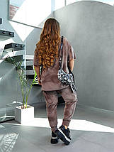 Елегантний жіночий костюм, тканина "Велюр" 56, 58, 60, 62, 64, 66, 68, 70, 72, 74 розмір 56, фото 4