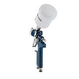 Фарбопульт пневматичний HVLP MINI, верхній пластиковий бачок INTERTOOL PT-0101, фото 4