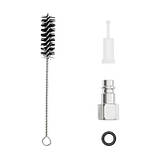 Фарбопульт пневматичний HVLP MINI, верхній пластиковий бачок INTERTOOL PT-0101, фото 7