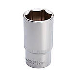 Головка шестигранна подовжена 1/2" 32мм * 78мм CrV INTERTOOL ET-0132, фото 3
