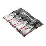 Набiр щипців для зняття і встановлення стопорних кілець 150 мм, 4 шт INTERTOOL HT-7001, фото 2