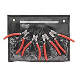 Набiр щипців для зняття і встановлення стопорних кілець 150 мм, 4 шт INTERTOOL HT-7001, фото 3