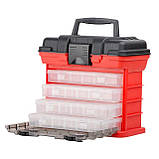 Органайзер багатофункціональний для метизів 11" 279*184*260 мм INTERTOOL BX-4020, фото 4