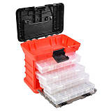 Органайзер багатофункціональний для метизів 11" 279*184*260 мм INTERTOOL BX-4020, фото 8