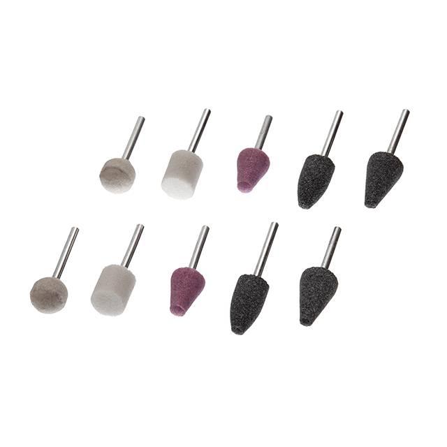 Набір шліфувальних каменів 10 шт INTERTOOL BT-0020, фото 1