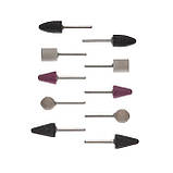 Набір шліфувальних каменів 10 шт INTERTOOL BT-0020, фото 2