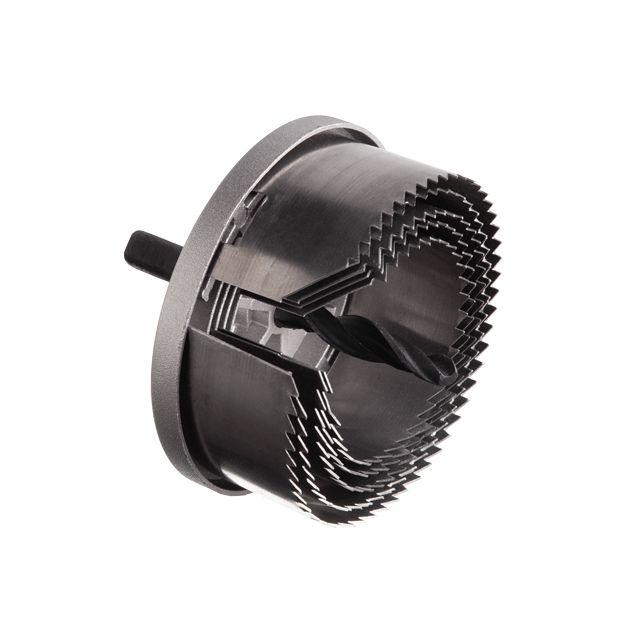 Набір корончастих свердел по гіпсокартону збірний, 60-90 мм, 5 розмірів, висота 30 мм INTERTOOL BT-0025, фото 1