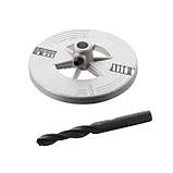 Набір корончастих свердел по гіпсокартону збірний, 60-90 мм, 5 розмірів, висота 30 мм INTERTOOL BT-0025, фото 4