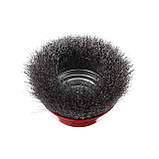 Щітка чашкова 125 мм, для КШМ, М14 (кручений дріт) INTERTOOL BT-1125, фото 2