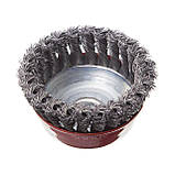 Щітка чашкова 100 мм, для КШМ, М14 (пучки крученого дроту) INTERTOOL BT-2100, фото 3