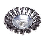 Щітка конусна 100 мм, для КШМ, М14 (пучки крученого дроту) INTERTOOL BT-4100, фото 3